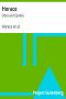 [Gutenberg 9646] • Horace: Odes and Epodes